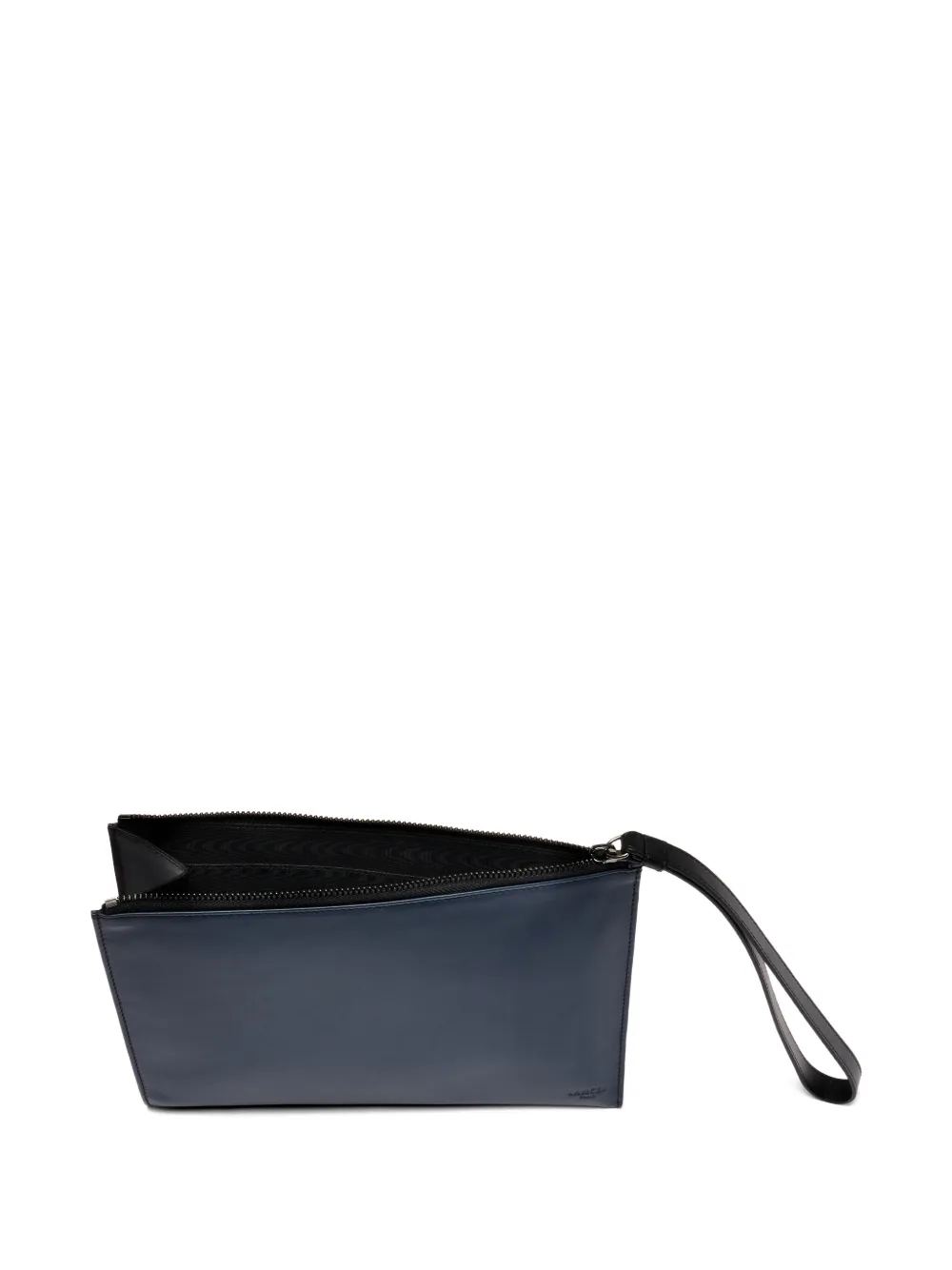 Lancel Leon clutch met polsband en rits Blauw