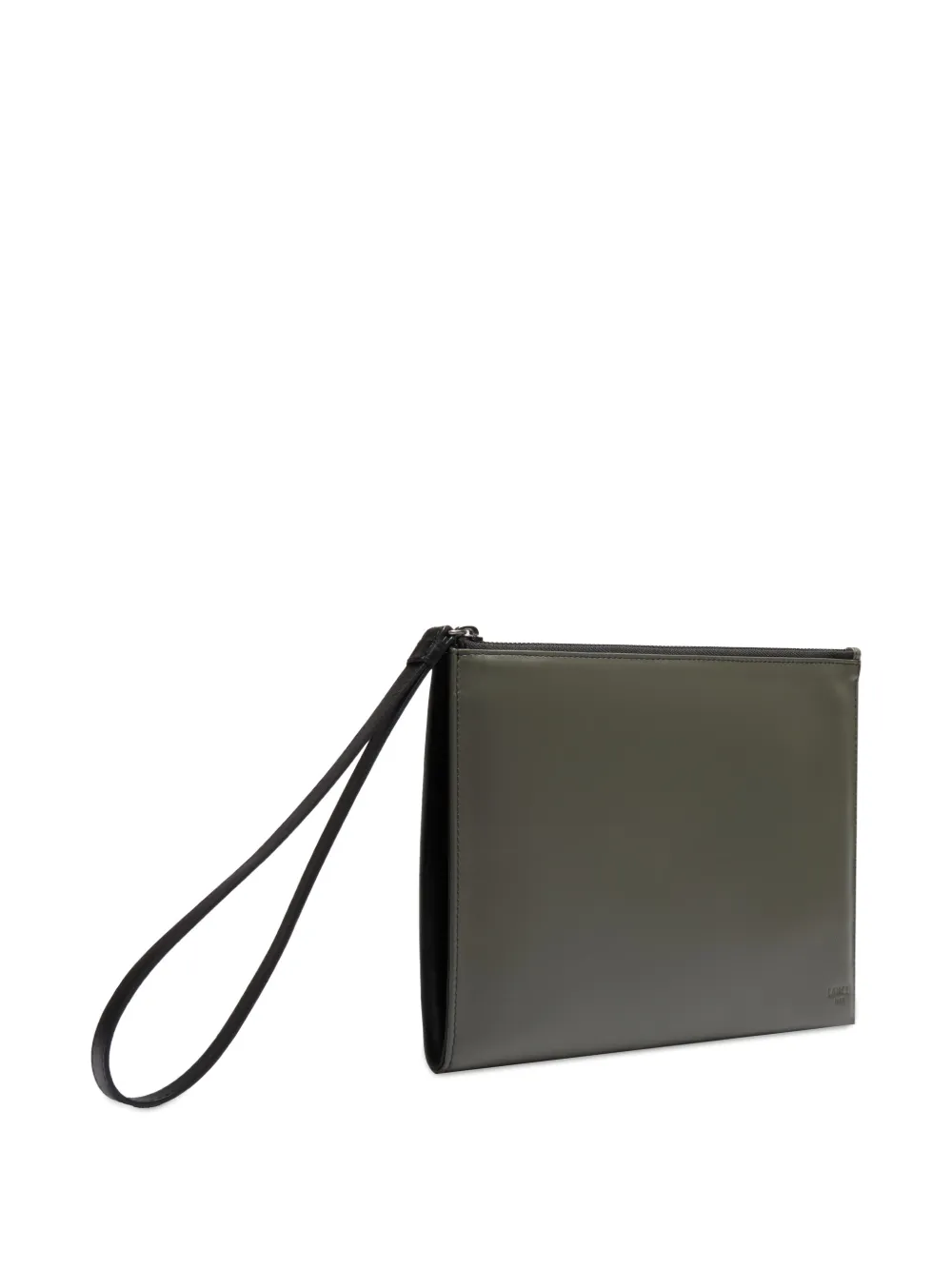  Lancel Leon Wristlet Zip Clutch Bag - Green 