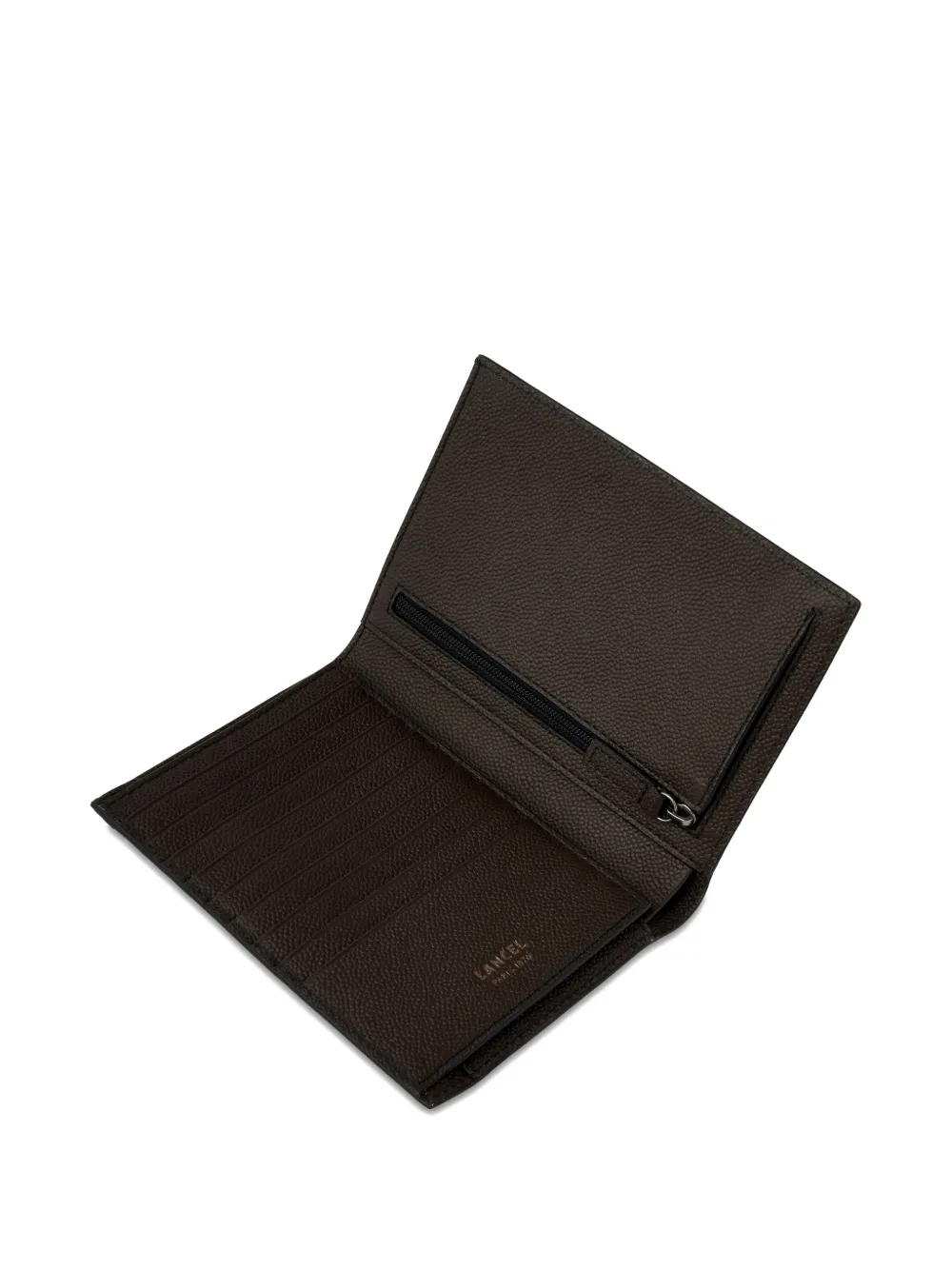  Lancel Charlie Leather Wallet - Brown 