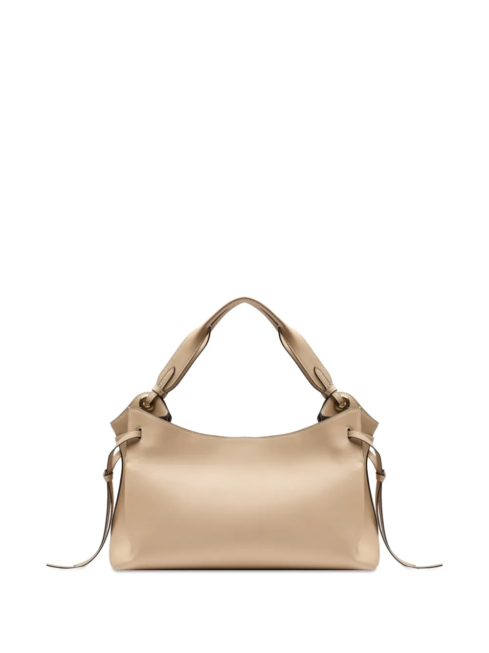  Lancel Swann Leather Tote Bag - Neutrals 