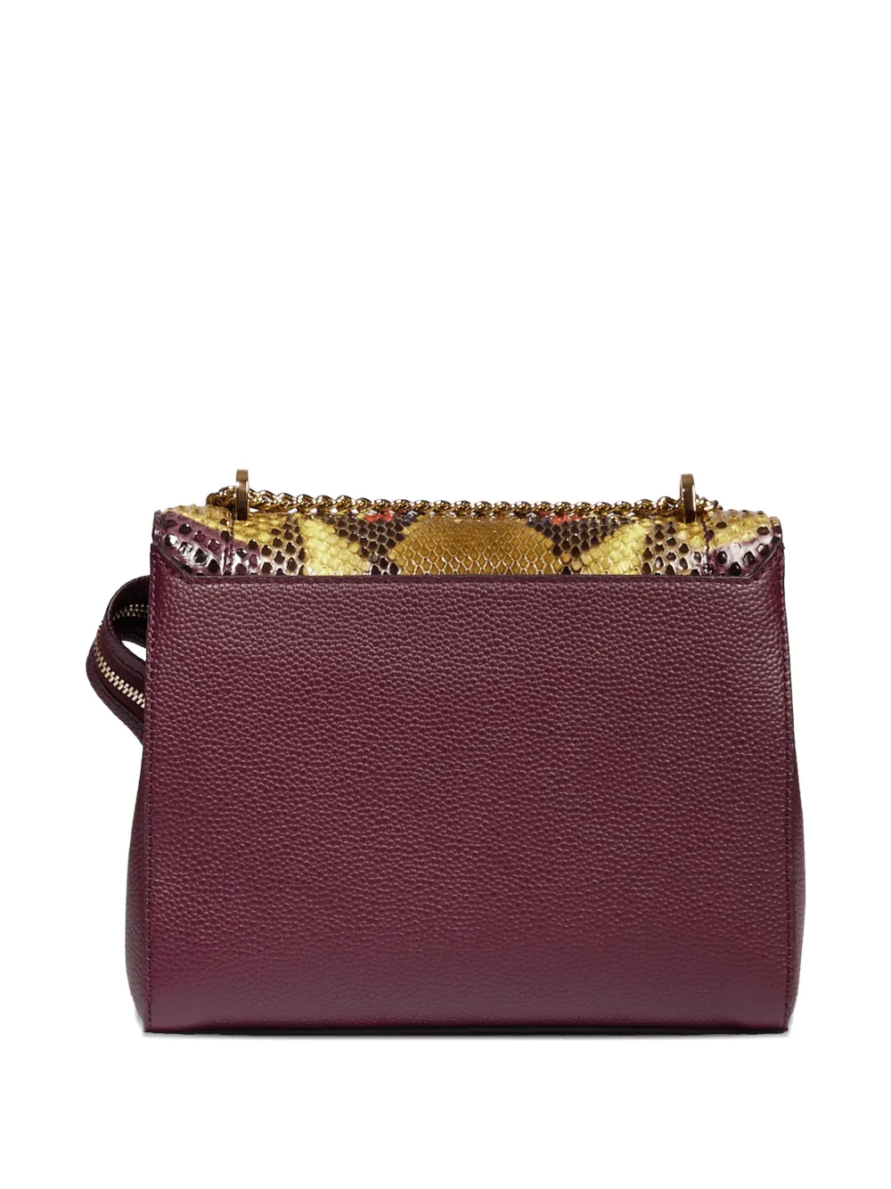 Lancel Ninon crossbodytas met python omslag Paars
