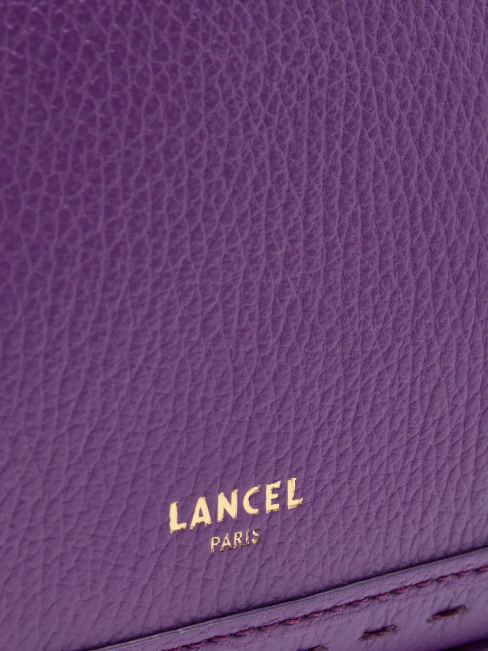 Lancel Premier Flirt clutch met ketting Paars