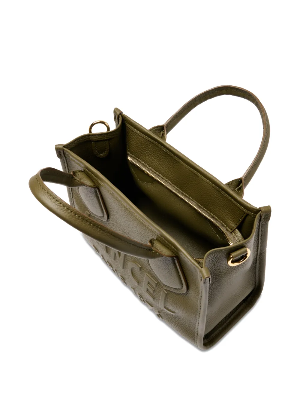 Lancel Jour leren shopper met rits Groen