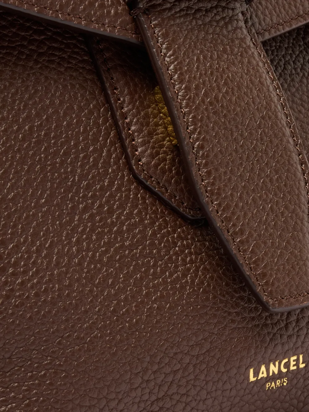 Lancel Charlie leren shopper Bruin