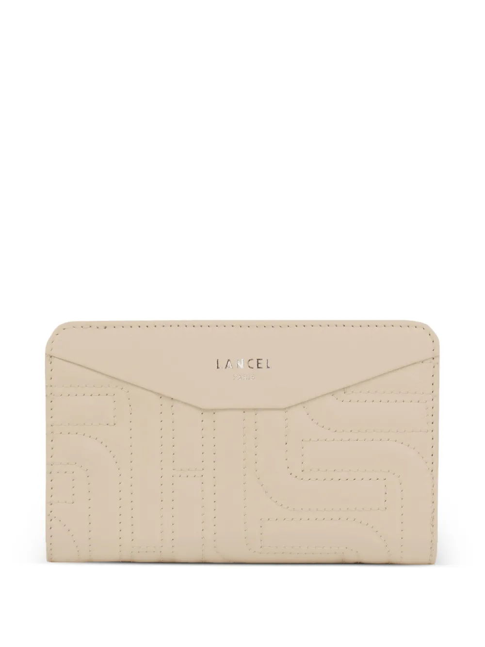 Lancel zipped quilted compact wallet - Toni neutri