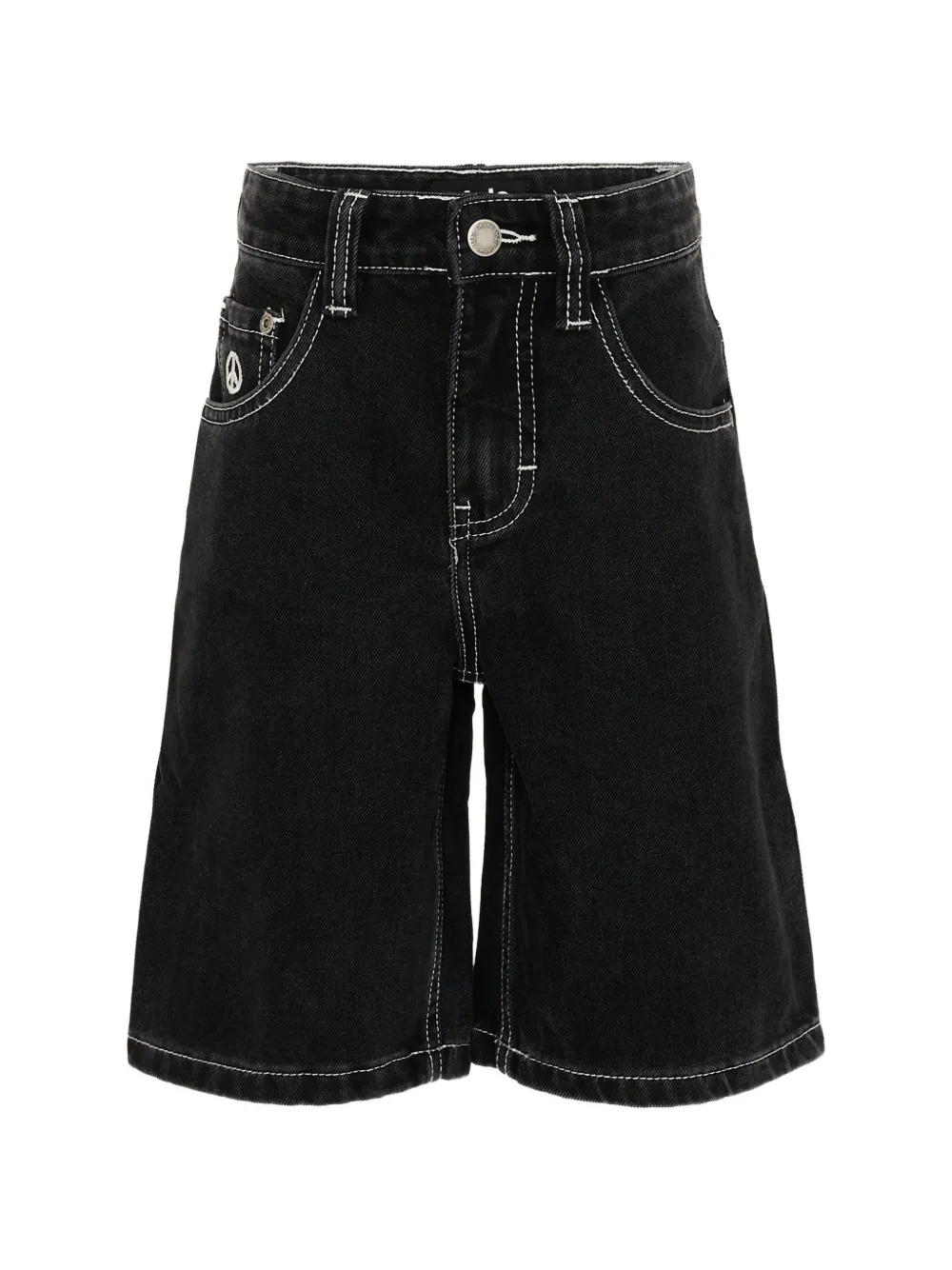 Molo belt-loop buttoned shorts - Nero