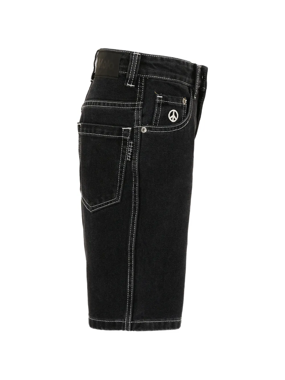  Molo Belt-loop Buttoned Shorts - Black 
