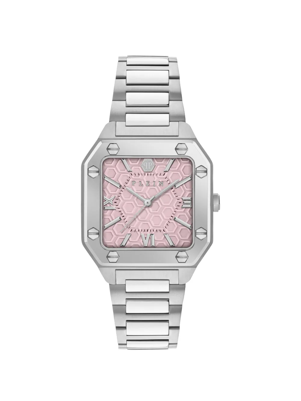 Philipp Plein Stainless Steel Pink Dial 34mm Watch - Rosa