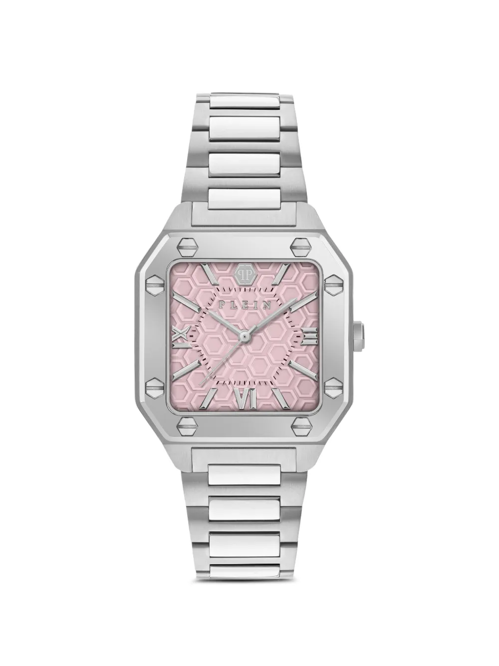 Philipp Plein Stainless Steel Pink Dial 34mm Watch - Rosa