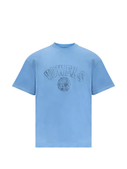 Vowels t-shirt à logo et col ras du cou