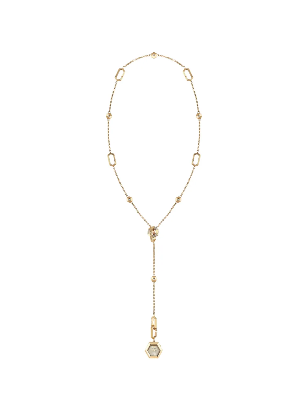 Philipp Plein hexagon 36mm necklace watch - Toni neutri