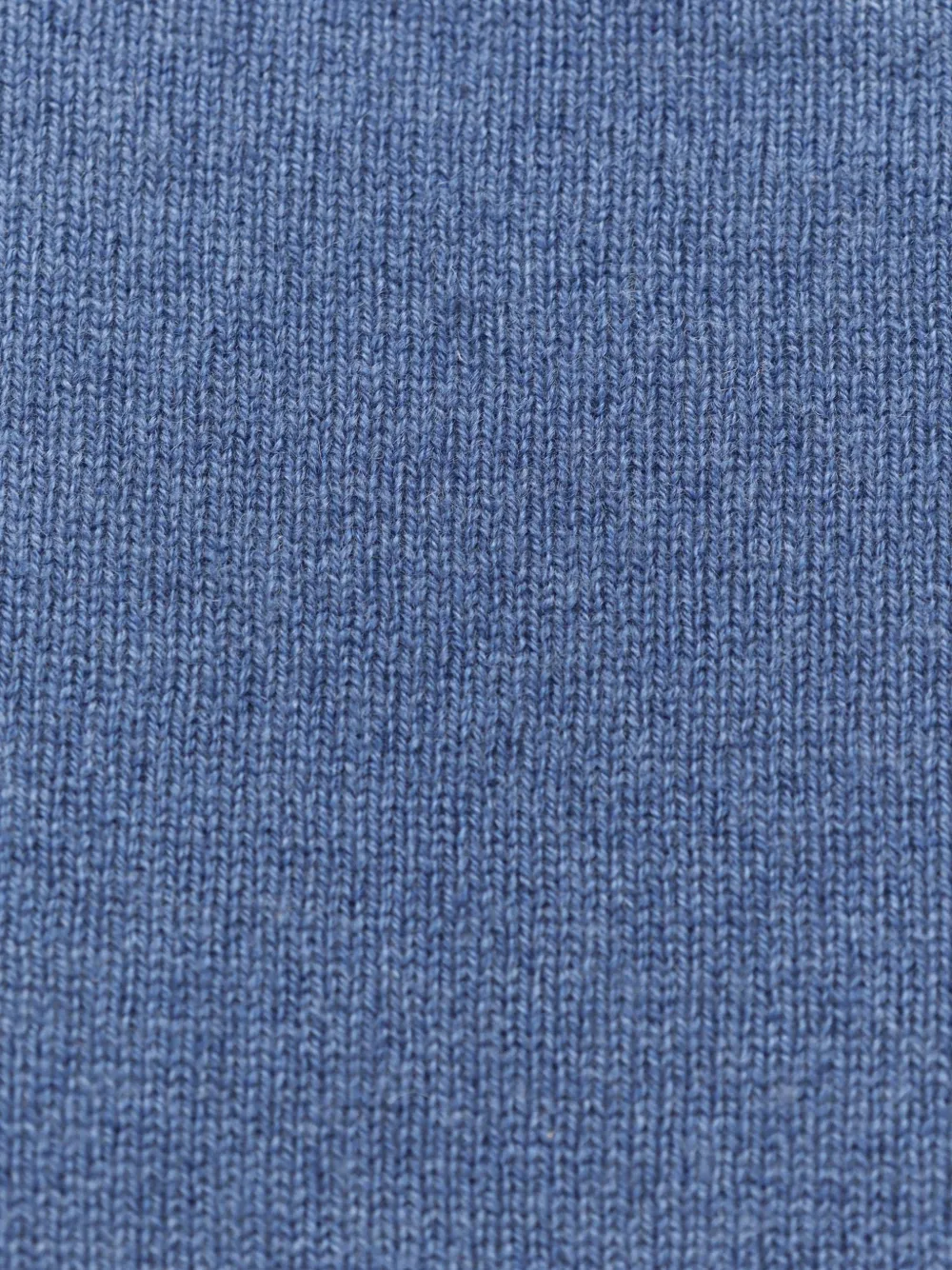  F Cashmere Boat-neck Side-split Sweater - Blue 