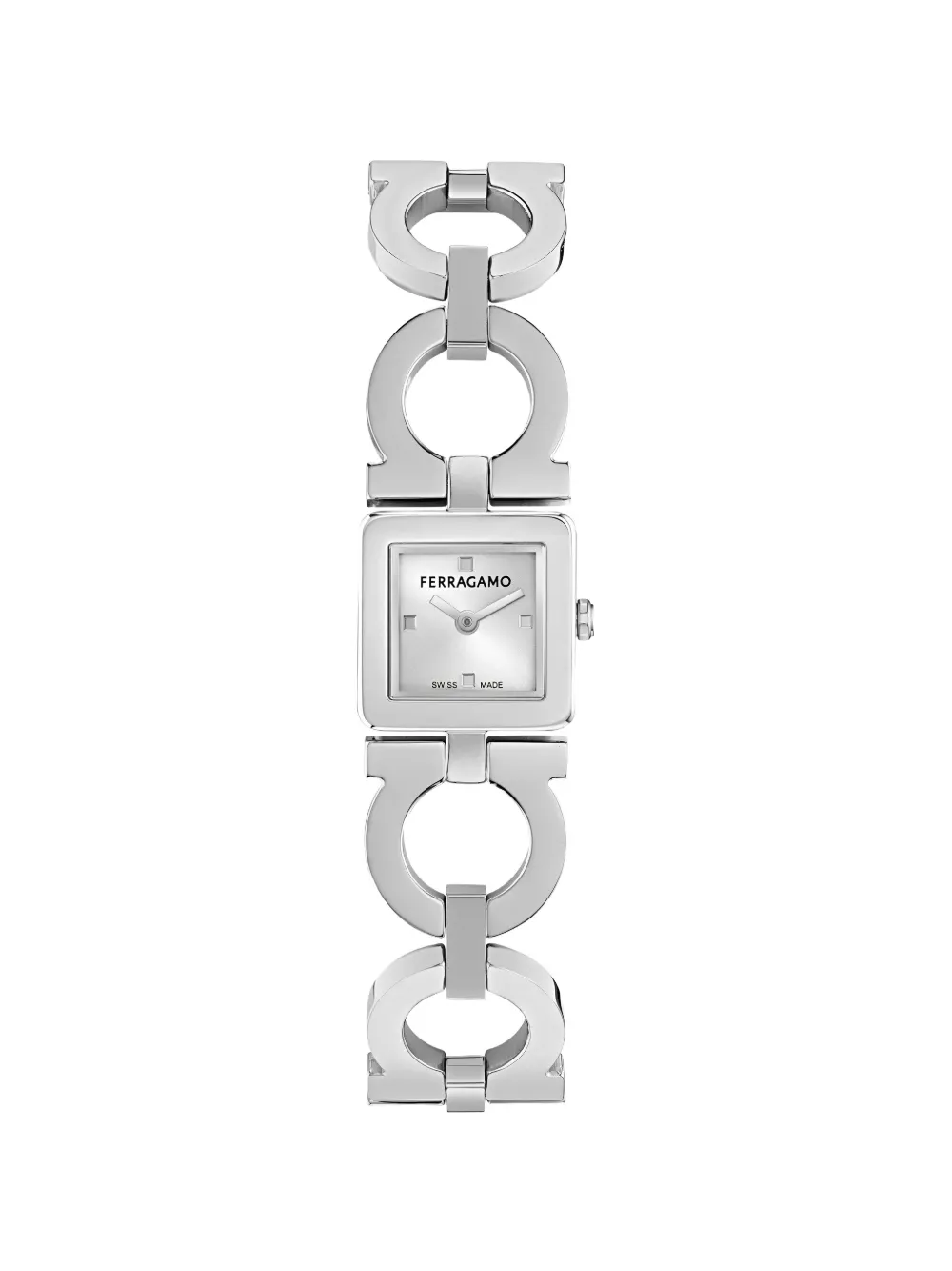 Ferragamo Double Gancini 19mm watch - Argento