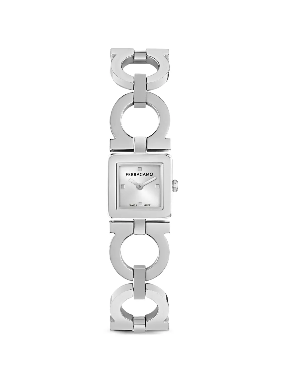 Ferragamo Double Gancini 19mm watch - Argento