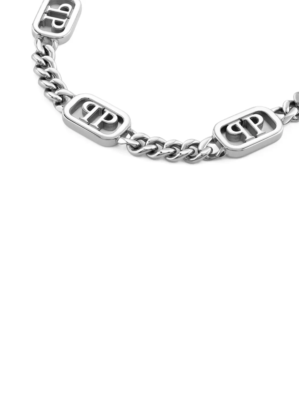  Philipp Plein Pulsera Plein Lettering - Plateado 