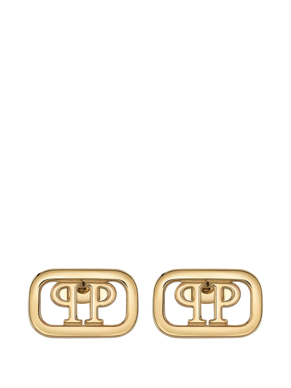 Philipp Plein lettering square earings - Oro