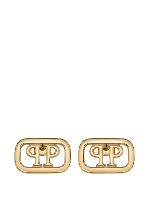 Philipp Plein pendientes cuadrados con letras