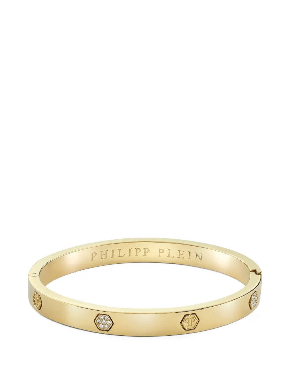 Philipp Plein crystal-embellished cuff bracelet - Oro
