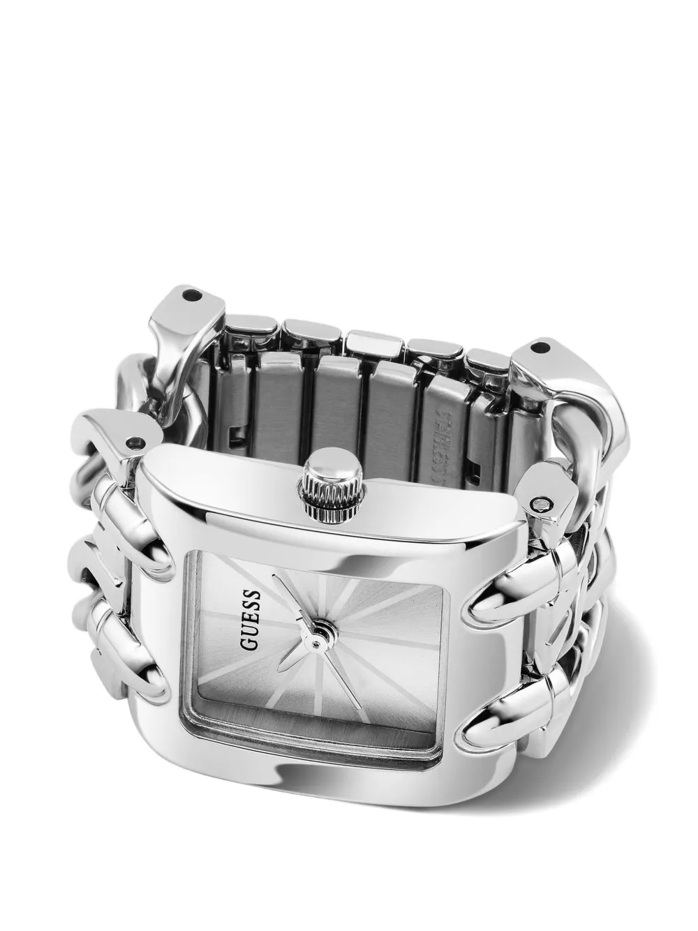 GUESS USA Armbanduhr mit Ring 18mm - Silber