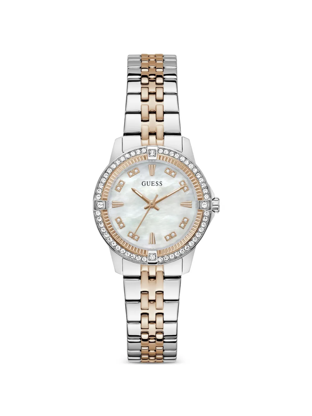 GUESS USA Runde Armbanduhr 32mm - Weiß