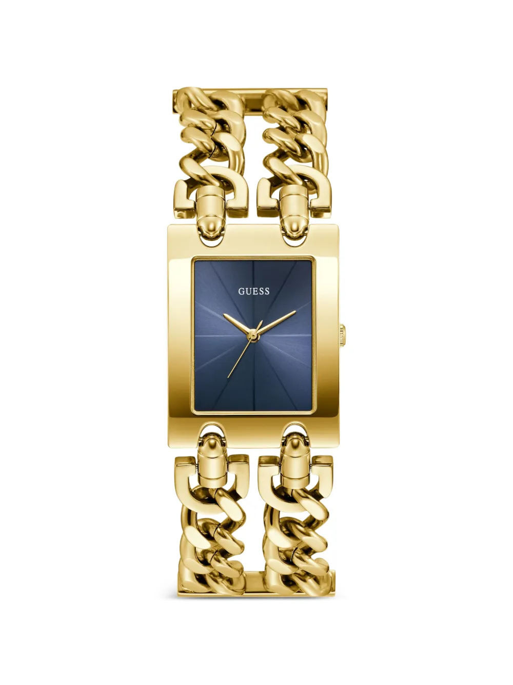 GUESS USA Armbanduhr mit eckigem Gehäuse 28mm - Blau
