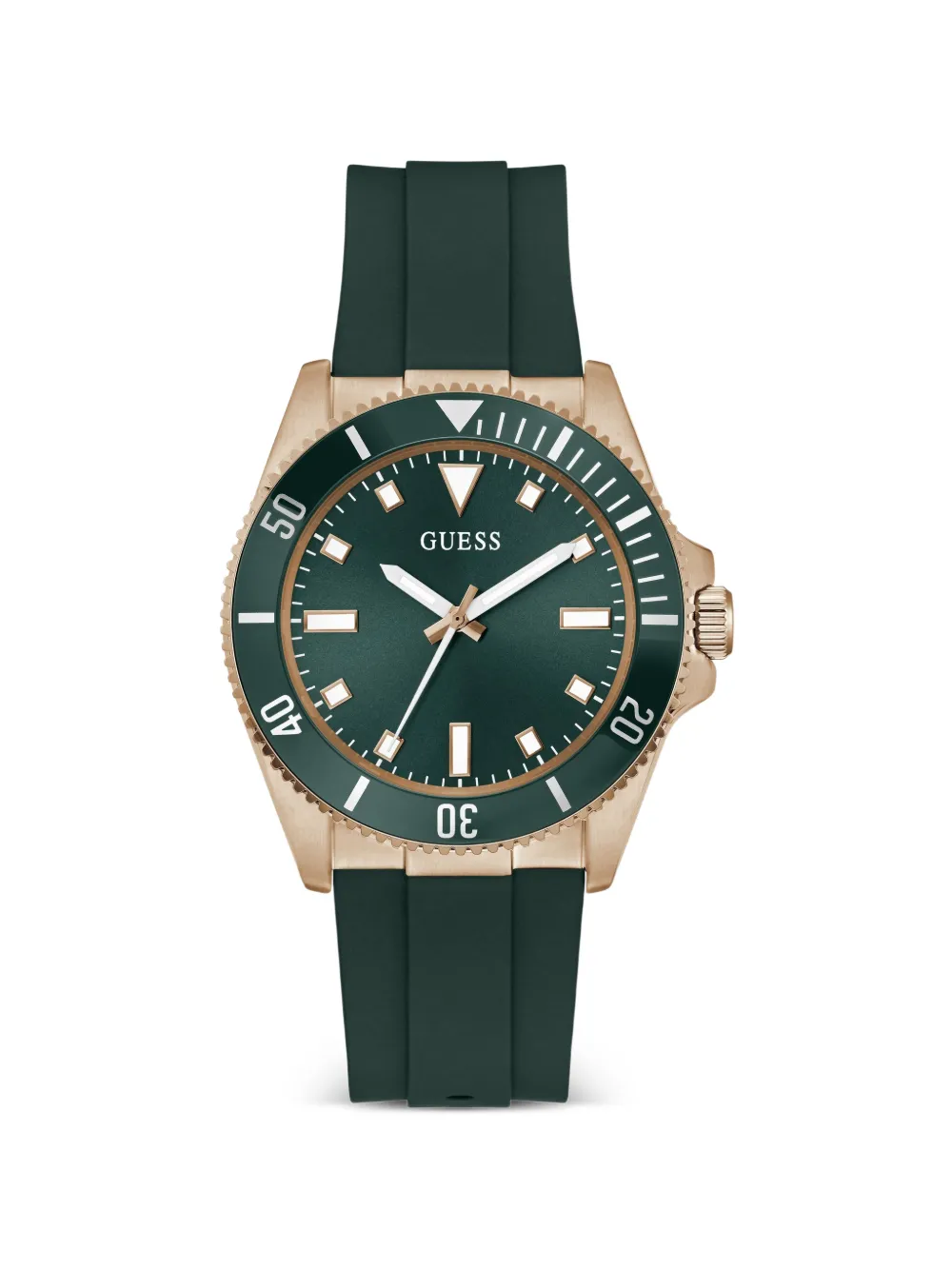 GUESS USA Armbanduhr mit Quarzwerk 43mm - Grün