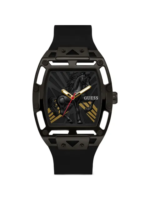 GUESS USA reloj de 44 mm con motivo de caballo en relieve