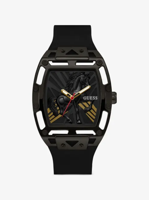 GUESS USA reloj con caballo en relieve y tacón de 44mm