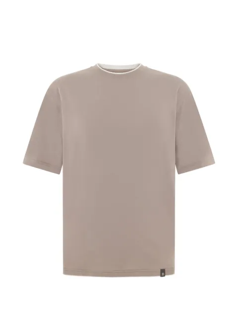 Boggi Milano contrasting collar T-shirt