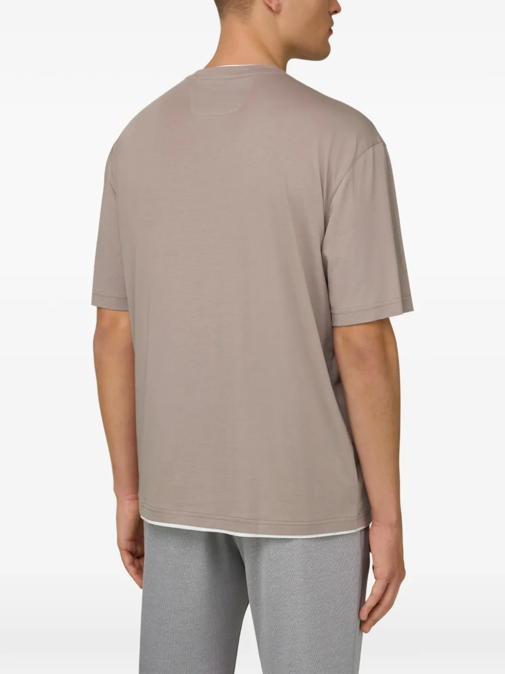 Contrasting Collar T-Shirt