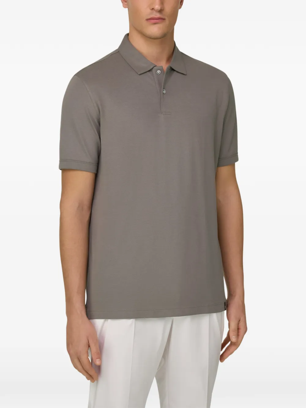 Boggi Milano Piqué poloshirt Grijs
