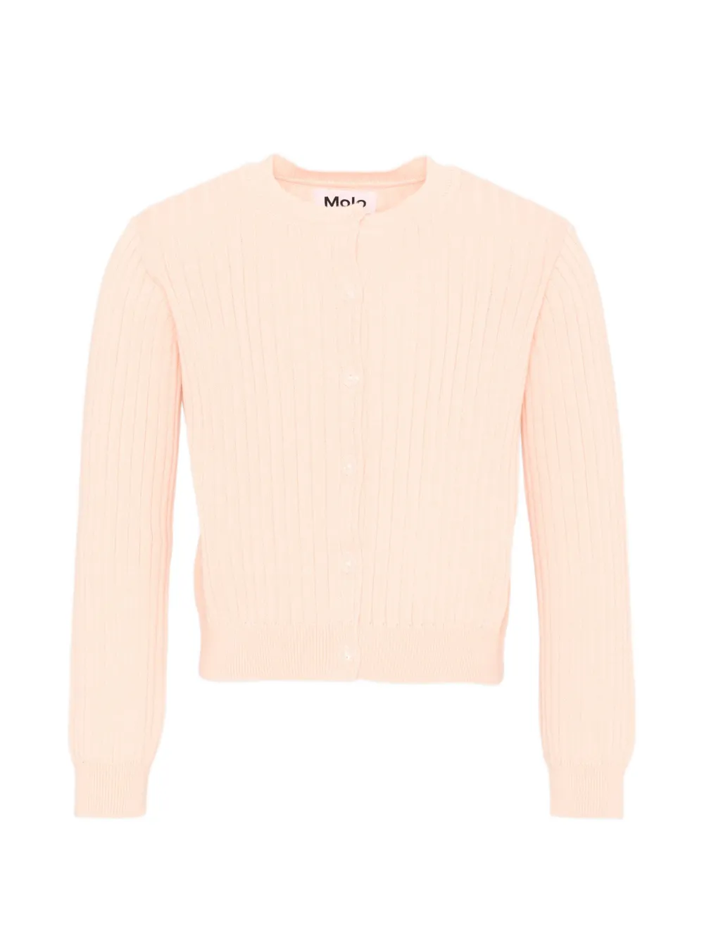 Molo buttoned ribbed cardigan - Rosa