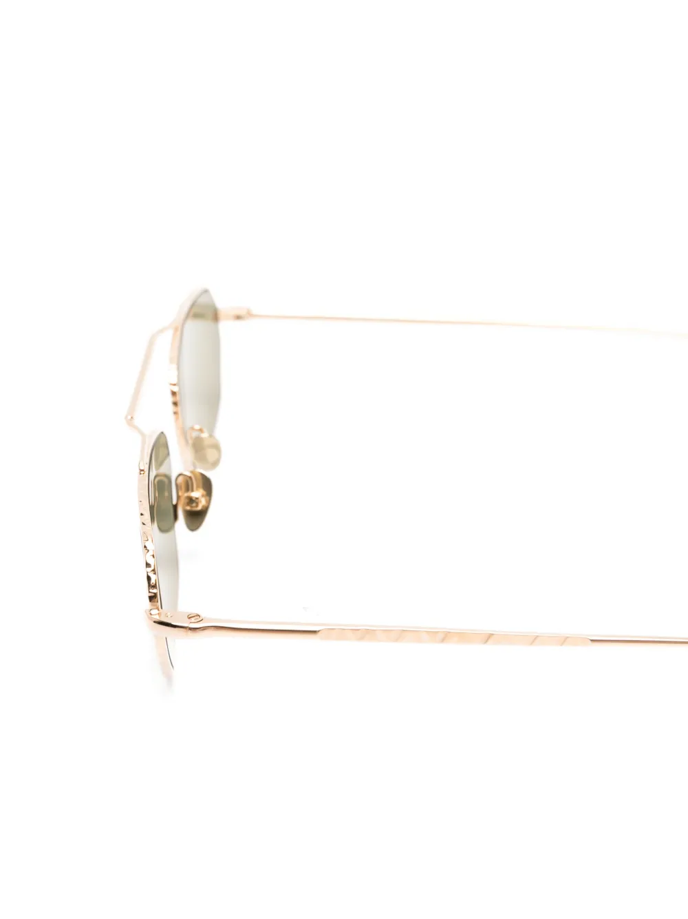  Ahlem Anjou Geometric-frame Sunglasses - Gold 