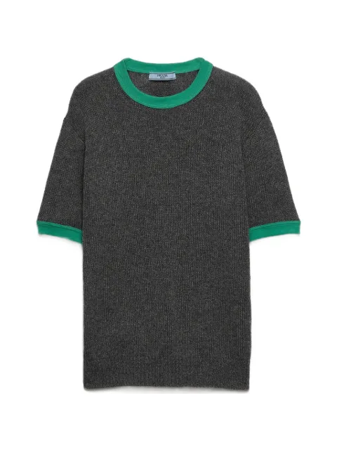 Prada short-sleeve cashmere sweater