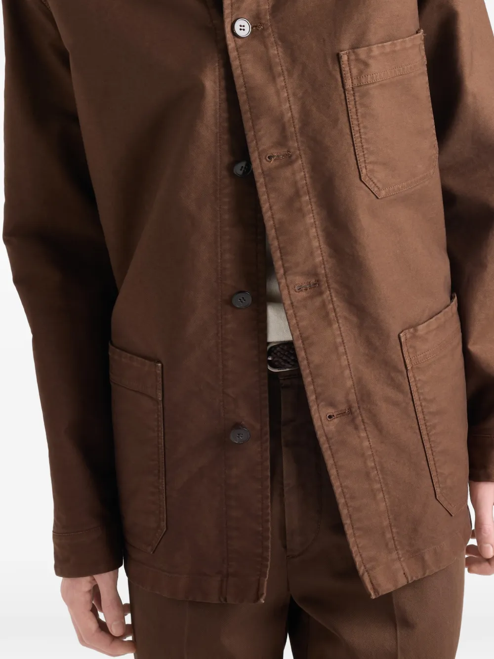 Prada Cotton blouson jacket Bruin