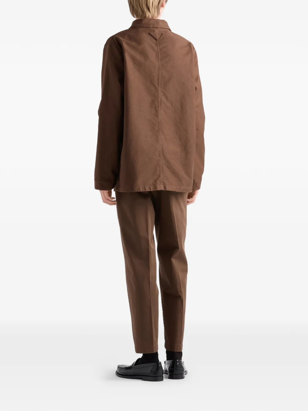  Prada Cotton Blouson Jacket - Brown 