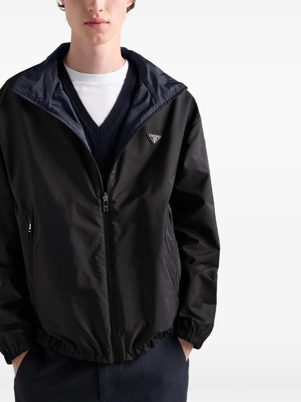 Prada Jack met rits Zwart
