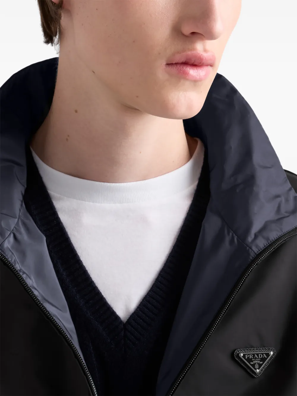 Prada Jack met rits Zwart