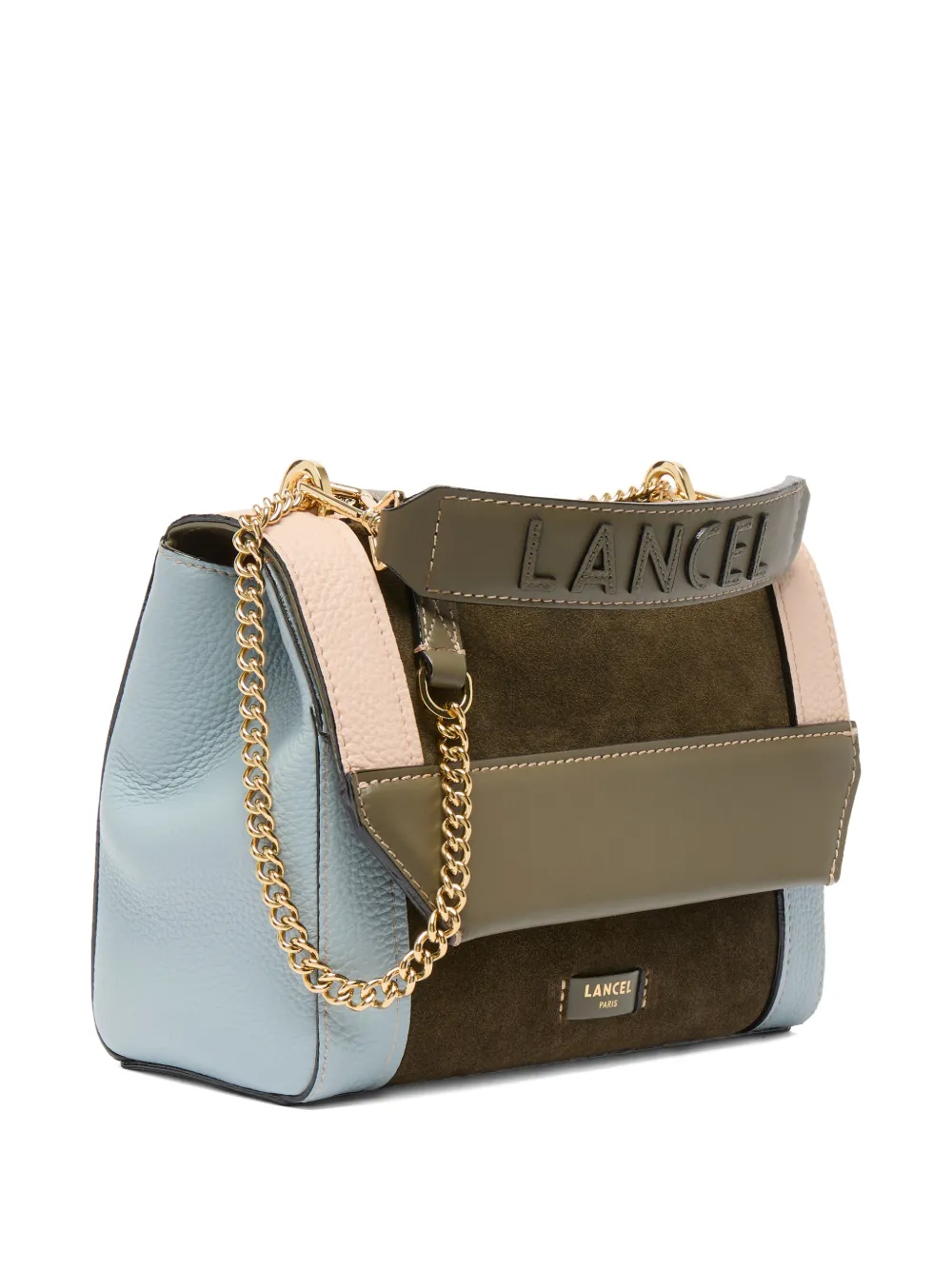  Lancel Ninon Colour-block Cross Body Bag - Green 