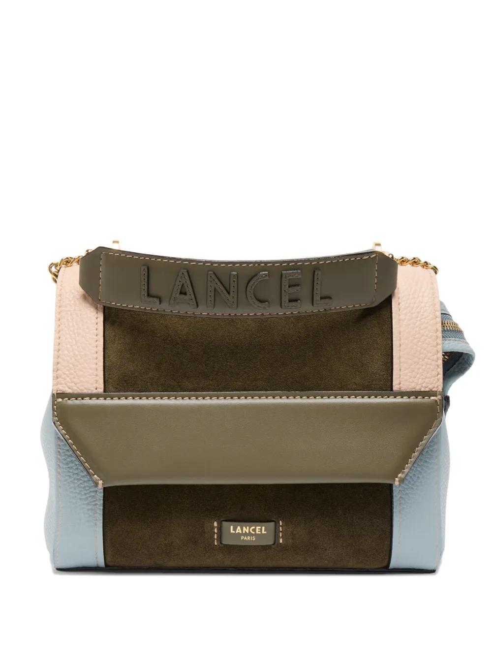 Lancel Ninon colour-block cross body bag - Verde