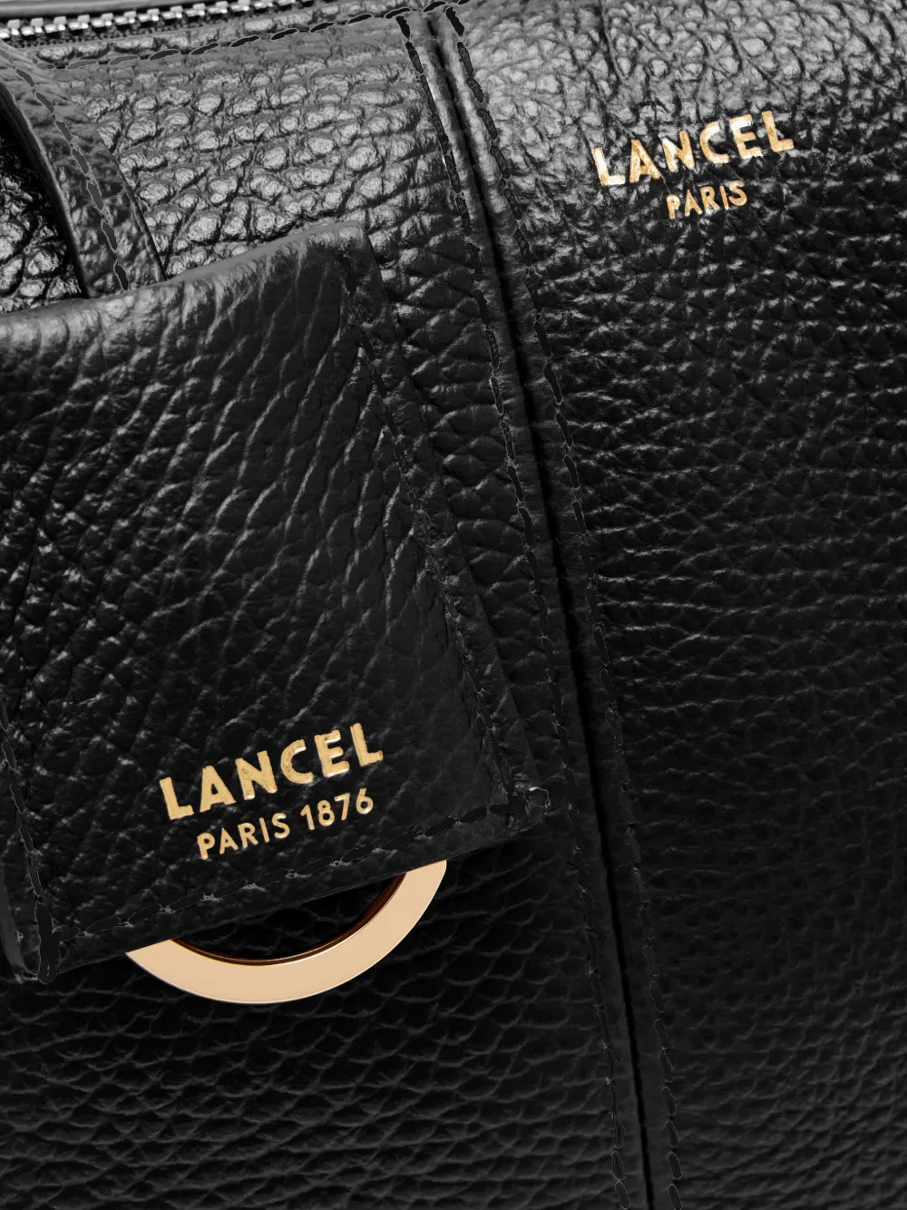 Lancel Victoire de leren schoudertas Zwart