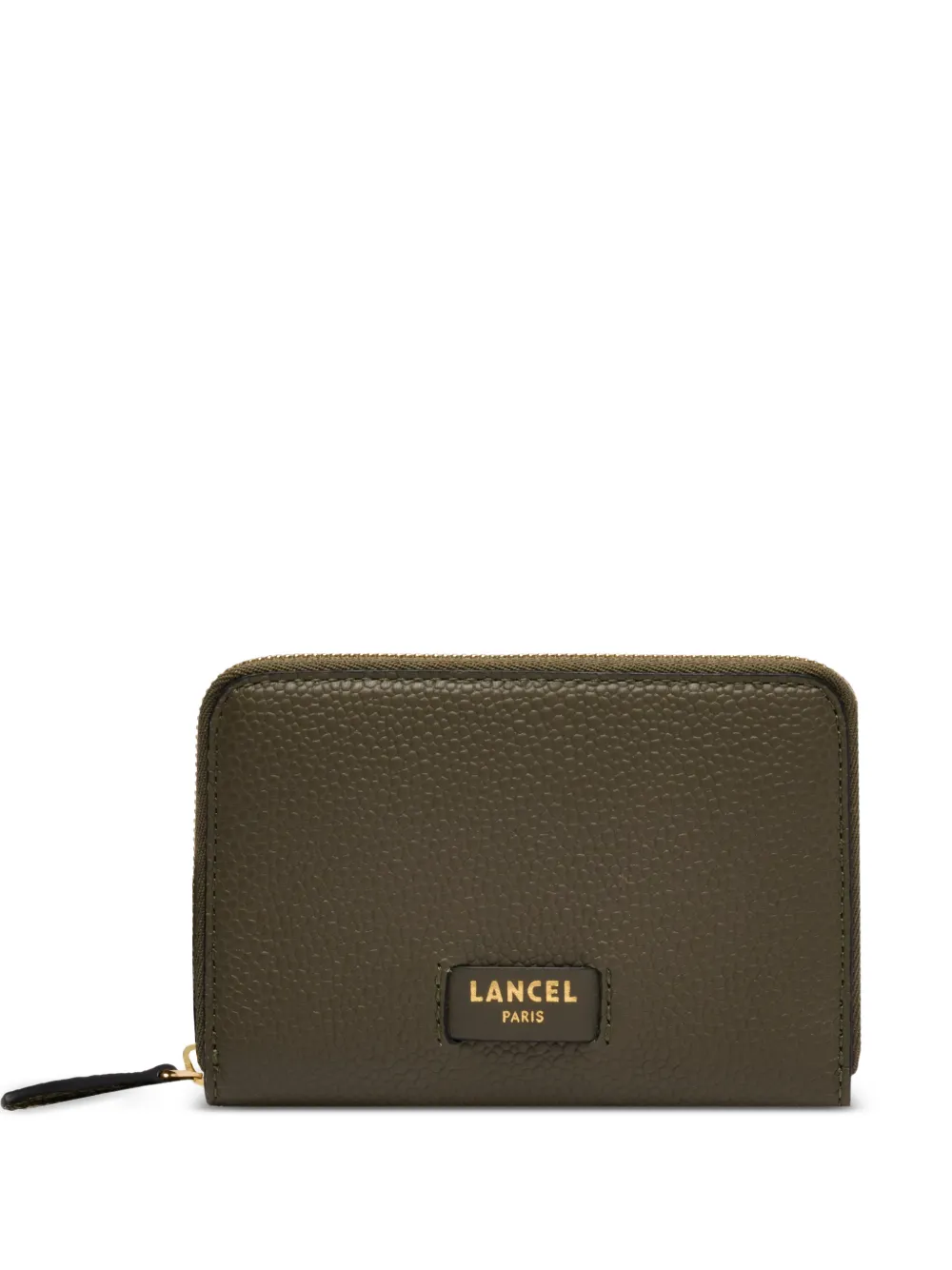 Lancel Ninon grained zip around wallet - Verde