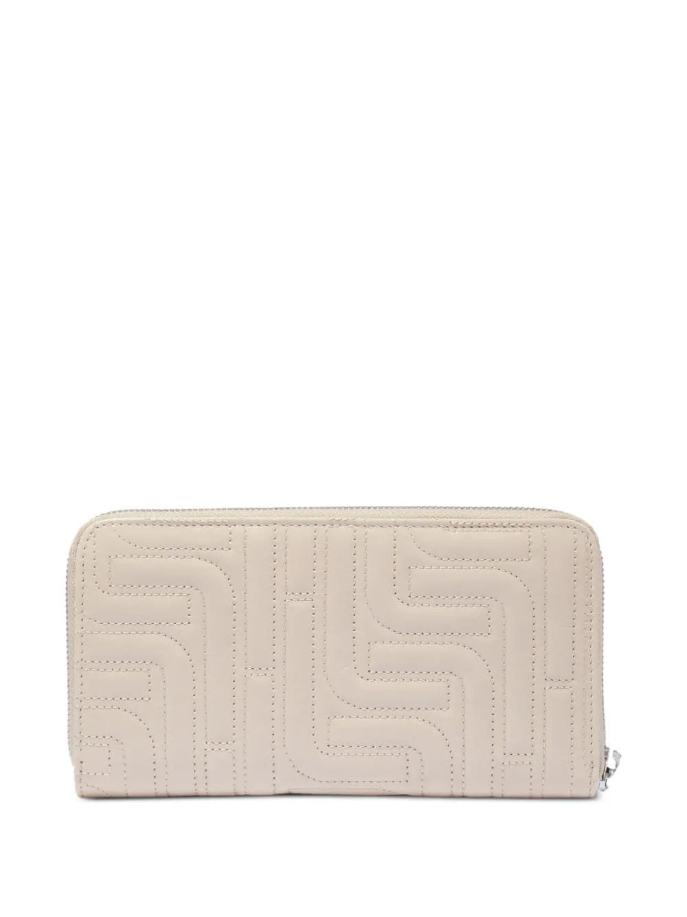  Lancel Zipped Quilted Long Wallet - Neutrals 