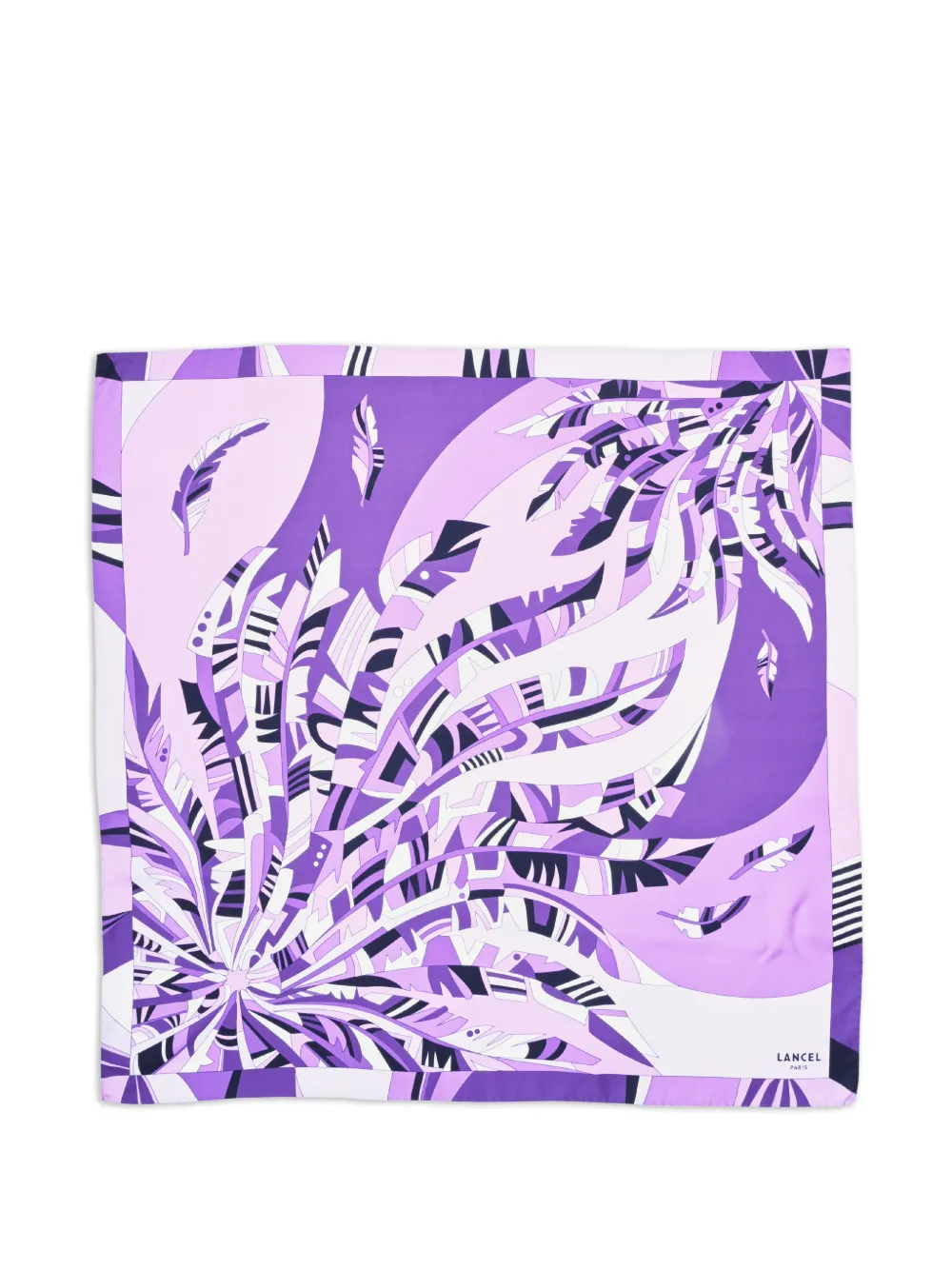 Lancel printed silk square scarf - Viola