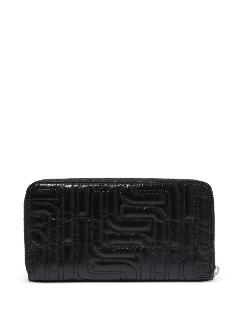  Lancel Quilted Zipped Long Wallet - Black 