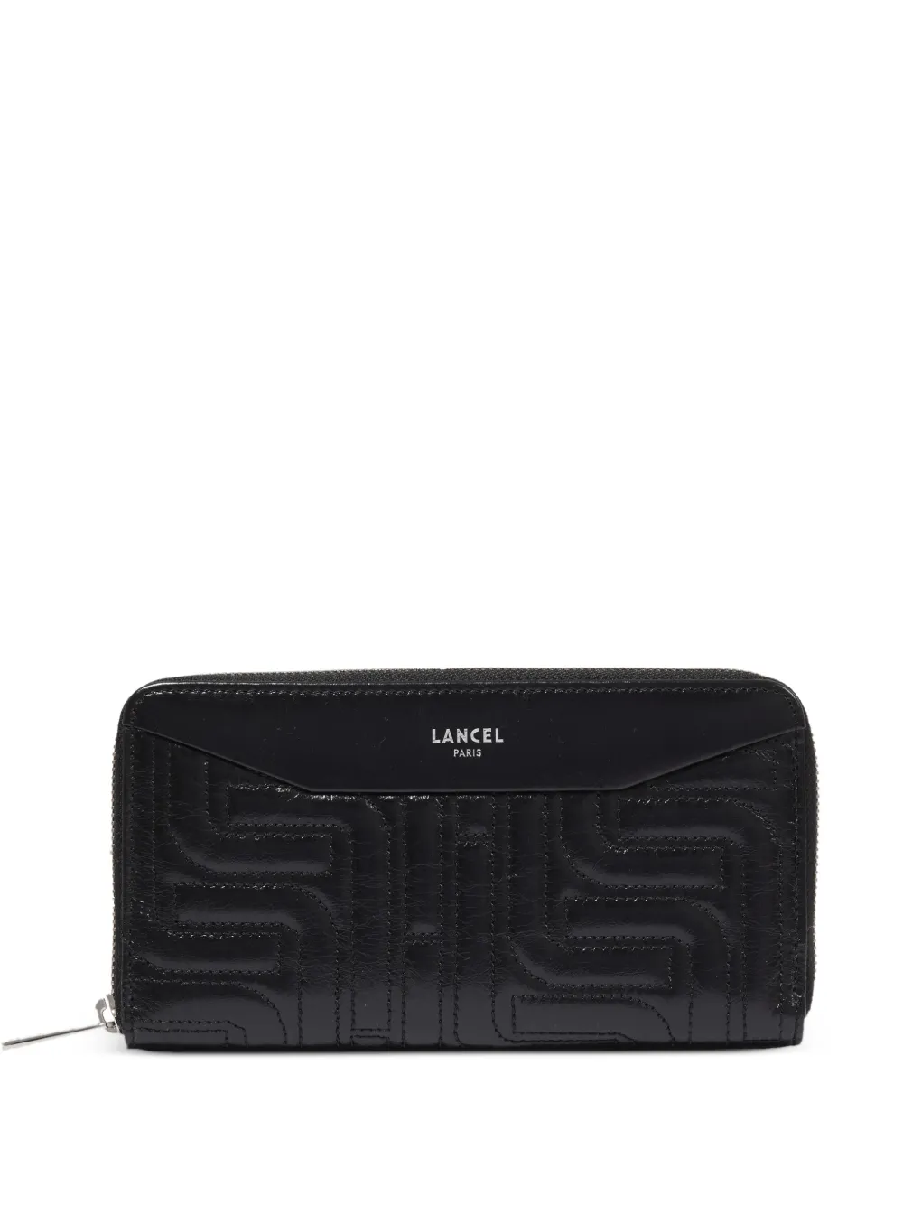 Lancel quilted zipped long wallet - Nero
