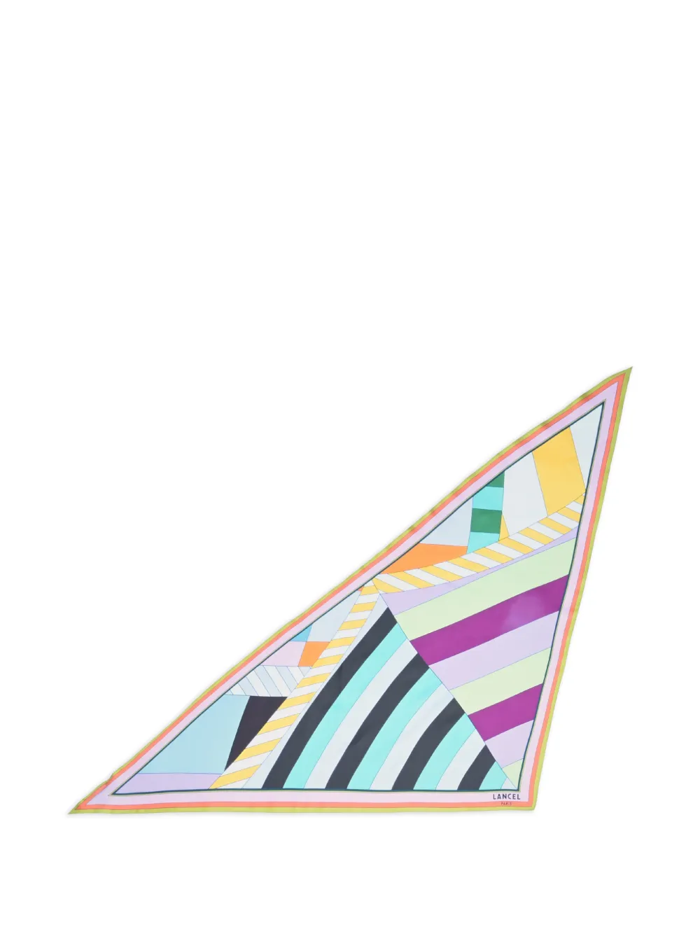 Lancel geometric triangle scarf - Rosa