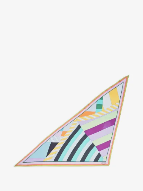Lancel geometric triangle scarf