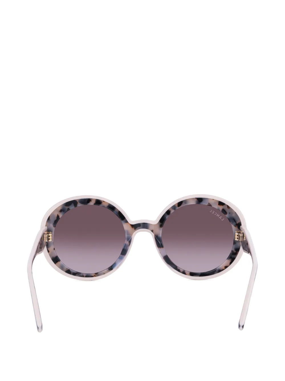  Lancel Josephine Round Sunglasses - Neutrals 