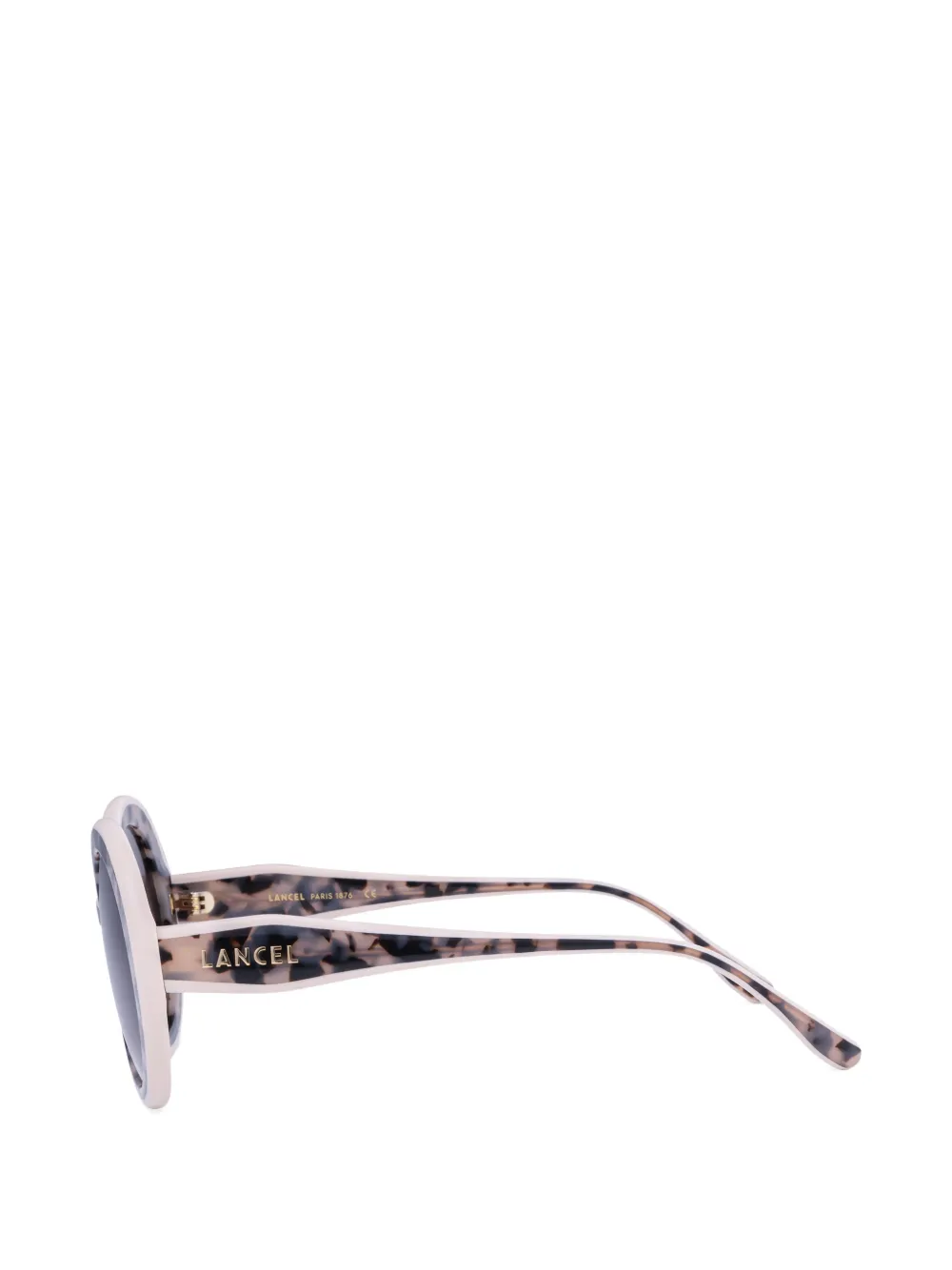 Lancel Josephine zonnebril met rond montuur Beige